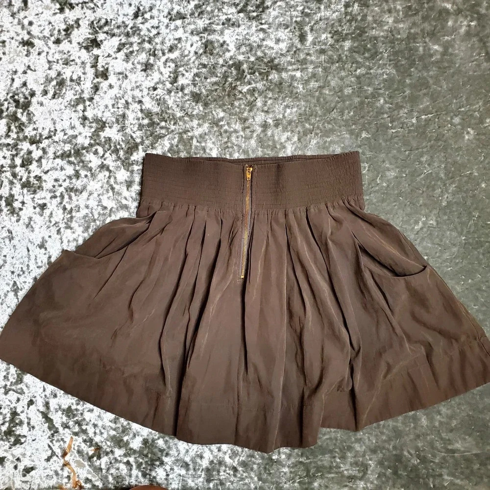 MetroPark‎ Green Pleated Skater Skirt
